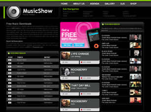 Preview musicshow - FREE HTML CSS JavaScript Template