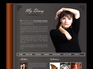 Preview my diary - FREE HTML CSS JavaScript Template