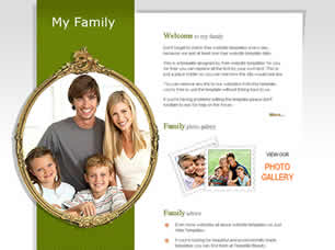 Preview my family - FREE HTML CSS JavaScript Template