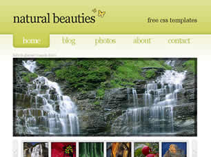 Preview natural beauties - FREE HTML CSS JavaScript Template