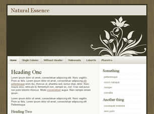 Preview natural essence - FREE HTML CSS JavaScript Template