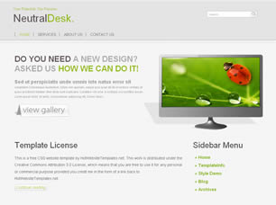 Preview neutraldesk - FREE HTML CSS JavaScript Template