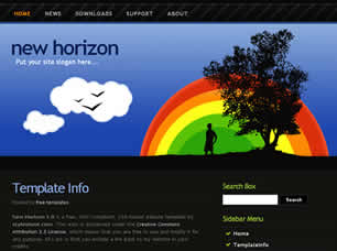 Preview new horizon - FREE HTML CSS JavaScript Template