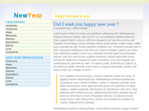 Preview new year - FREE HTML CSS JavaScript Template