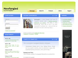 Preview newfangled - FREE HTML CSS JavaScript Template