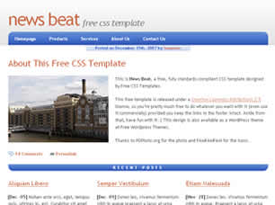 Preview news beat - FREE HTML CSS JavaScript Template