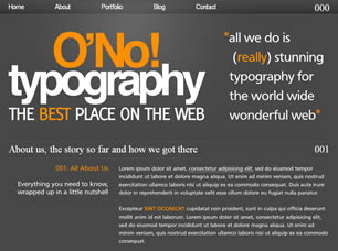 Preview o no typography - FREE HTML CSS JavaScript Template