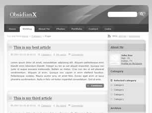 Preview obsidianx - FREE HTML CSS JavaScript Template