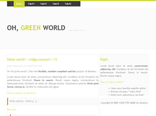 Preview oh green world - FREE HTML CSS JavaScript Template