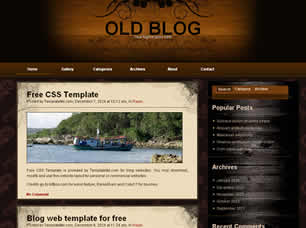 Preview old blog - FREE HTML CSS JavaScript Template