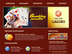 Preview online casino - FREE HTML CSS JavaScript Template