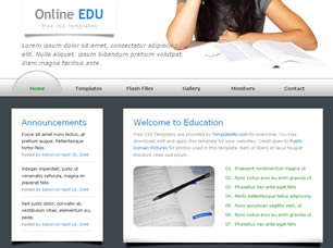 Preview online edu - FREE HTML CSS JavaScript Template