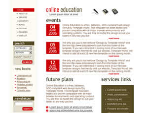 Preview online education - FREE HTML CSS JavaScript Template