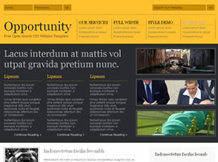Preview opportunity - FREE HTML CSS JavaScript Template