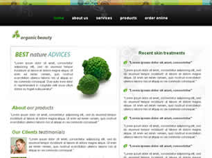 Preview organic beauty - FREE HTML CSS JavaScript Template