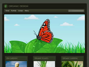 Preview organic design - FREE HTML CSS JavaScript Template