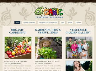 Preview organic gardening - FREE HTML CSS JavaScript Template