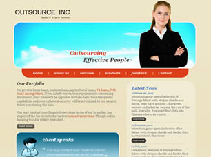 Preview outsource inc - FREE HTML CSS JavaScript Template