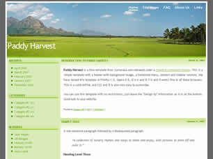 Preview paddy harvest - FREE HTML CSS JavaScript Template