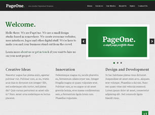 Preview pageone - FREE HTML CSS JavaScript Template