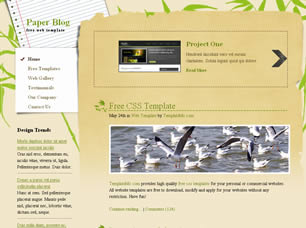 Preview paper blog - FREE HTML CSS JavaScript Template