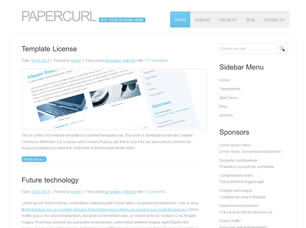 Preview papercurl - FREE HTML CSS JavaScript Template