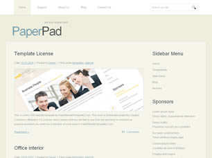 Preview paperpad - FREE HTML CSS JavaScript Template