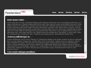 Preview paradise island 1983 - FREE HTML CSS JavaScript Template