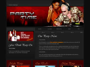 Preview party time - FREE HTML CSS JavaScript Template