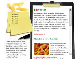 Preview pasta - FREE HTML CSS JavaScript Template