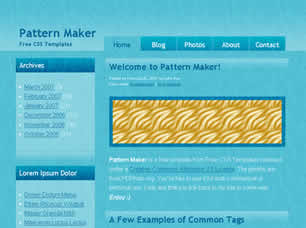 Preview pattern maker - FREE HTML CSS JavaScript Template