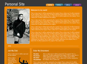 Preview personal site - FREE HTML CSS JavaScript Template