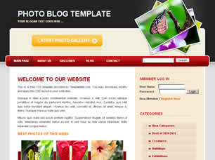 Preview photo blog - FREE HTML CSS JavaScript Template