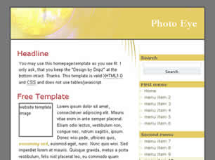 Preview photo eye - FREE HTML CSS JavaScript Template