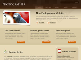 Preview photographer - FREE HTML CSS JavaScript Template