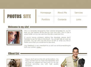 Preview photos site - FREE HTML CSS JavaScript Template