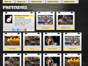 Preview photowall - FREE HTML CSS JavaScript Template