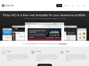 Preview picky aio - FREE HTML CSS JavaScript Template