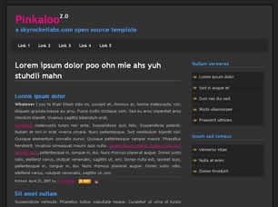 Preview pinkaloo 2 0 - FREE HTML CSS JavaScript Template