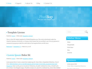 Preview pixelbop - FREE HTML CSS JavaScript Template