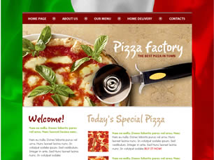 Preview pizza factory - FREE HTML CSS JavaScript Template