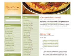 Preview pizza parlor - FREE HTML CSS JavaScript Template