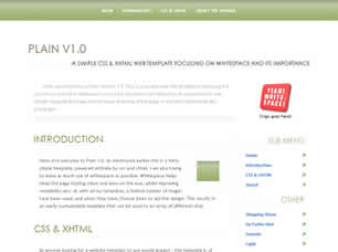 Preview plain 1 0 - FREE HTML CSS JavaScript Template