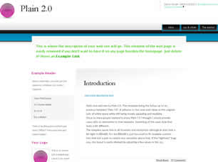 Preview plain 2 0 - FREE HTML CSS JavaScript Template