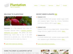 Preview plantation - FREE HTML CSS JavaScript Template