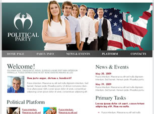 Preview political party - FREE HTML CSS JavaScript Template