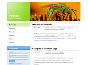 Preview pollinate - FREE HTML CSS JavaScript Template