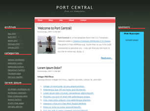 Preview port central - FREE HTML CSS JavaScript Template