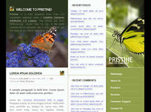 Preview pristine - FREE HTML CSS JavaScript Template