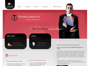 Preview private lawyer co - FREE HTML CSS JavaScript Template